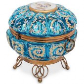 ANTIQUE MOSER ENAMEL GLASS HIN