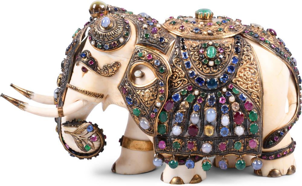 ANTIQUE MUGHAL GEM-SET JEWELED
