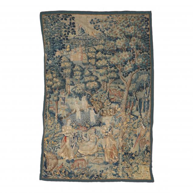 ANTIQUE MYTHOLOGICAL TAPESTRY Circa