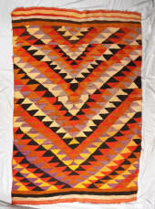 ANTIQUE NAVAJO SAWTOOTH WEAVIN