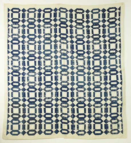 ANTIQUE NAVY BLUE AND WHITE