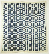 ANTIQUE NAVY BLUE AND WHITE GE