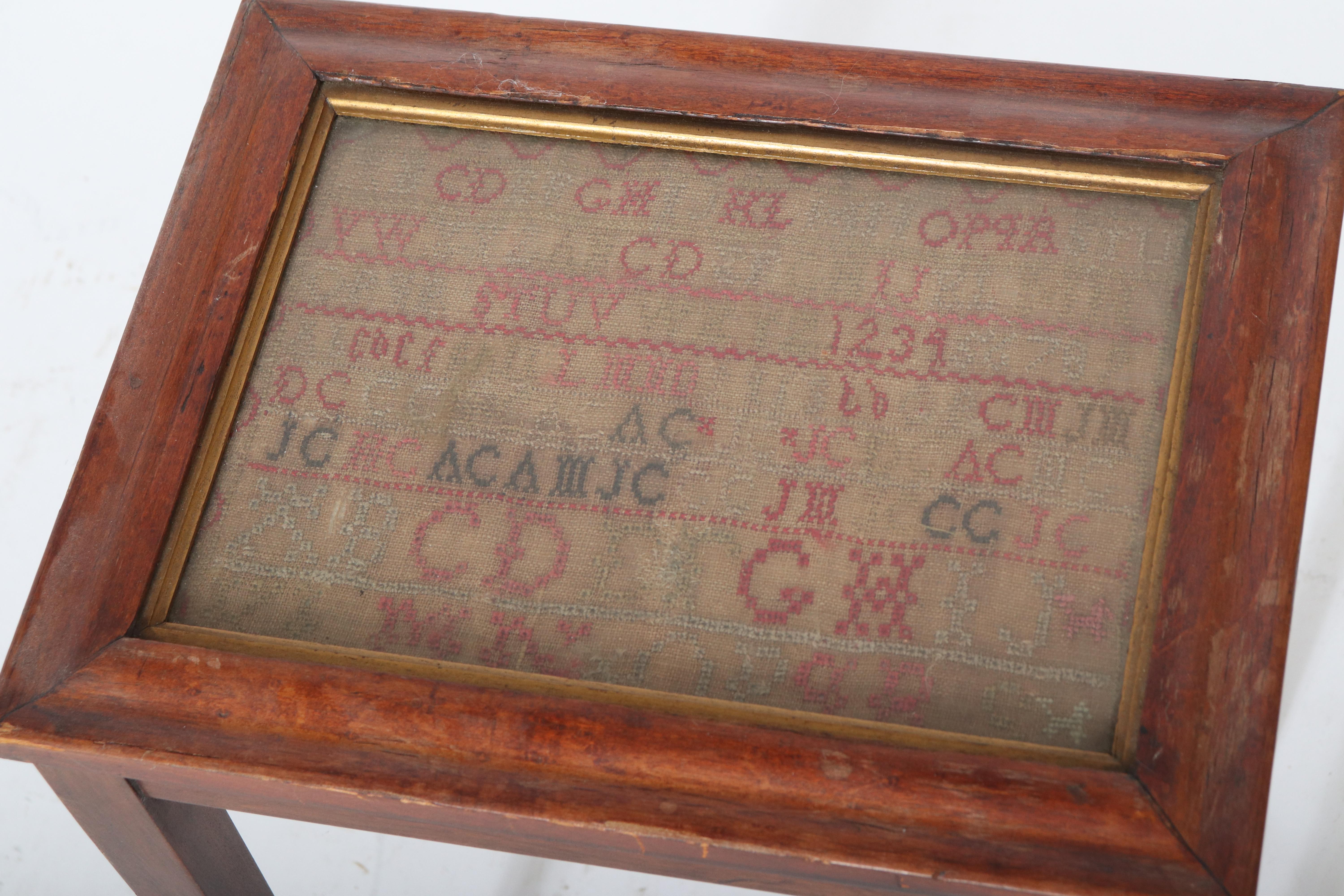 ANTIQUE NEEDLEWORK SAMPLER