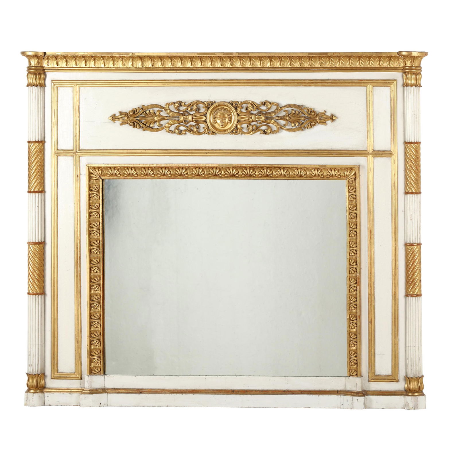 ANTIQUE NEOCLASSICAL STYLE CARVED