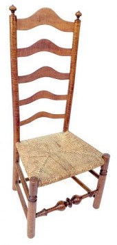 ANTIQUE NEW ENGLAND TIGER MAPL