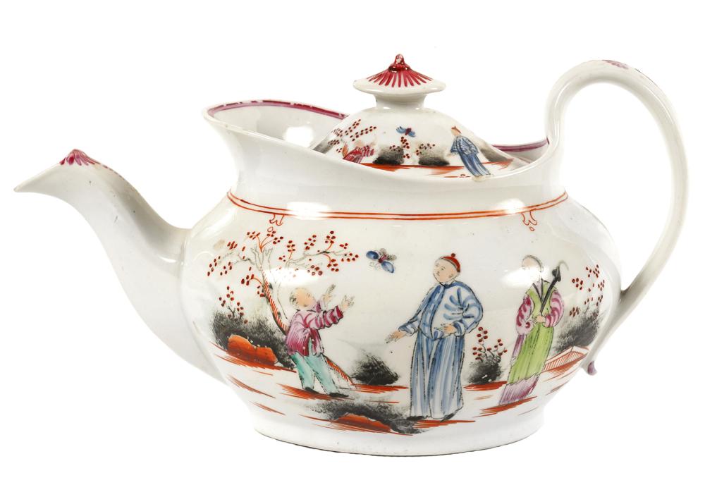 ANTIQUE NEWHALL PORCELAIN TEAPOT