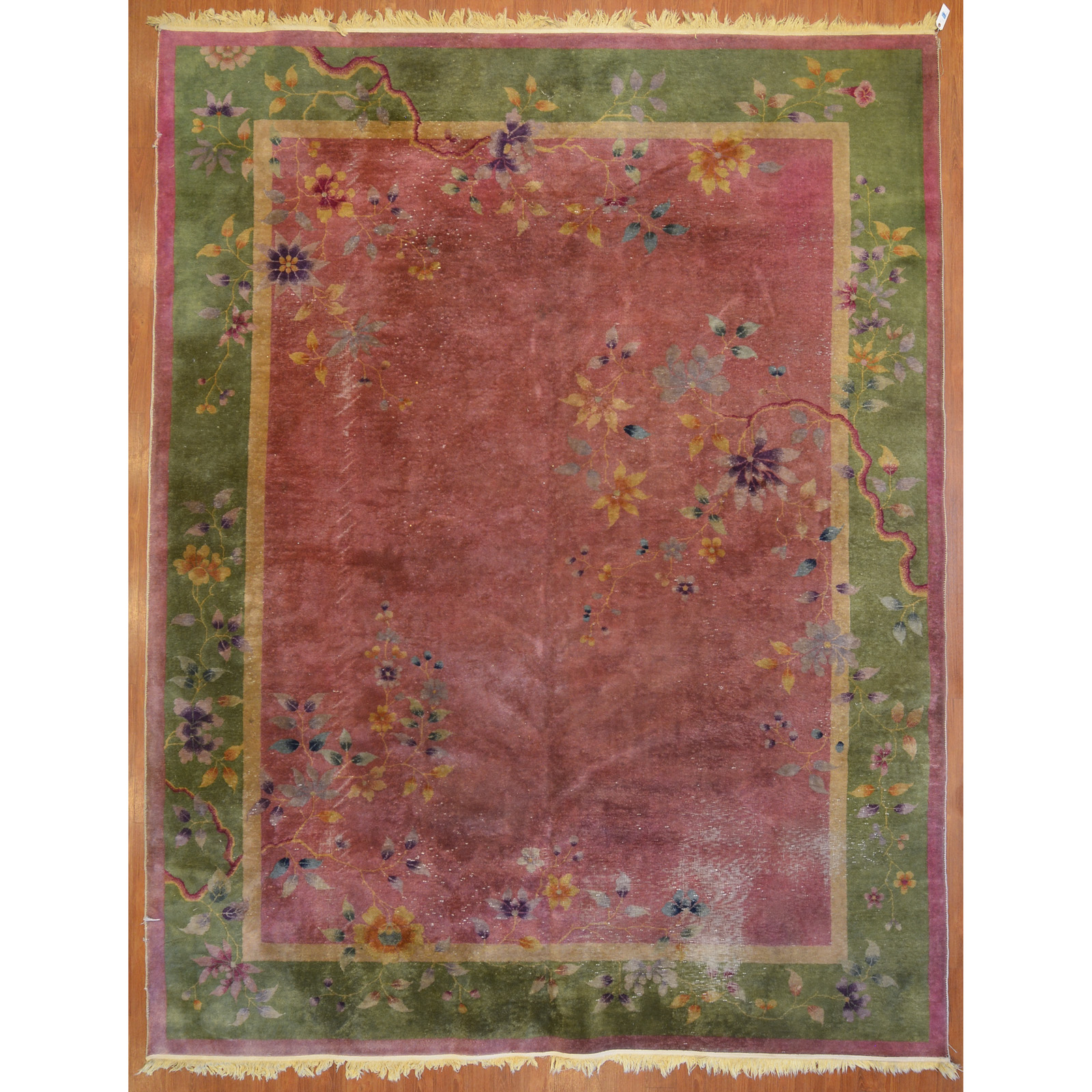 ANTIQUE NICHOLS RUG, CHINA, 8.10