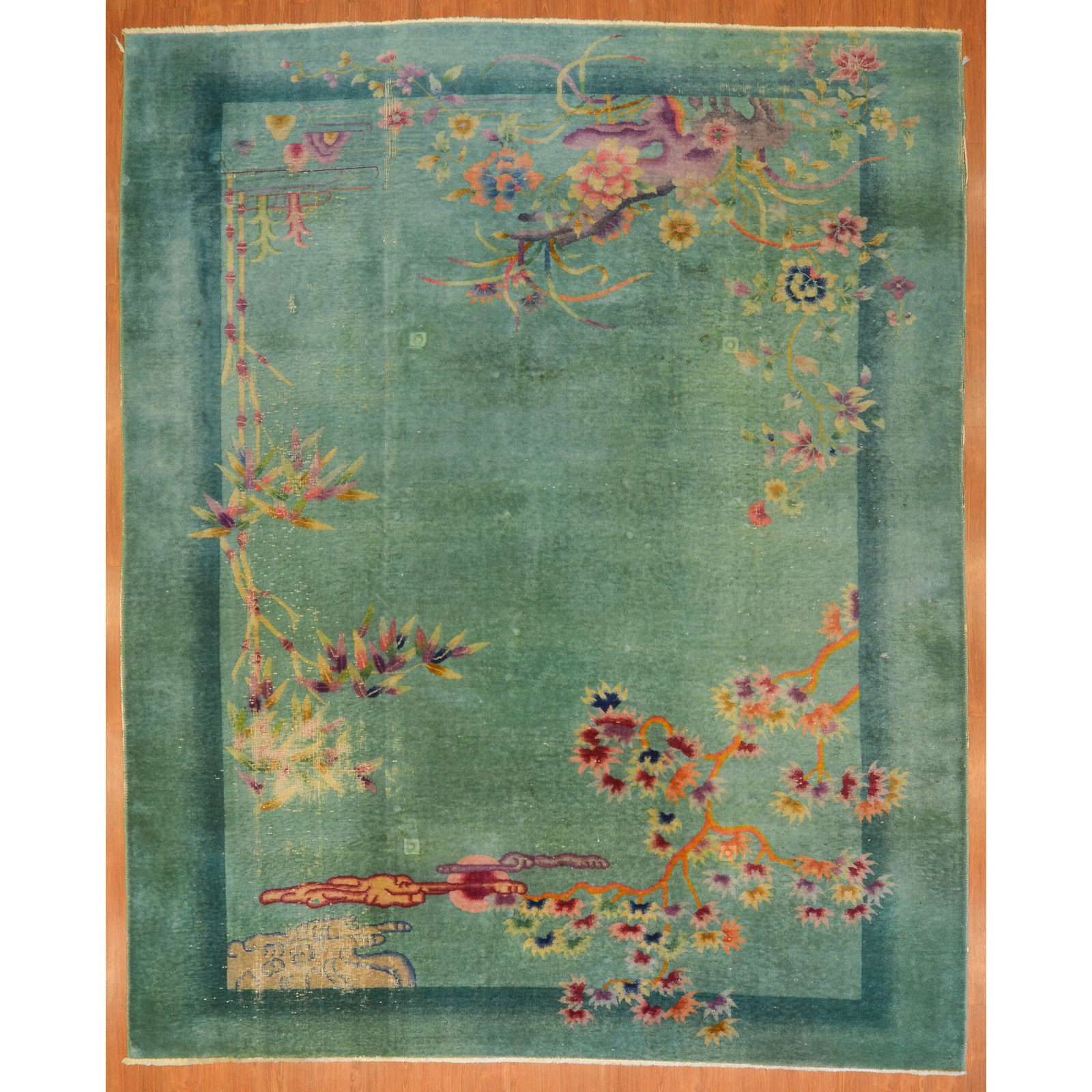 ANTIQUE NICHOLS RUG, CHINA, 8.10