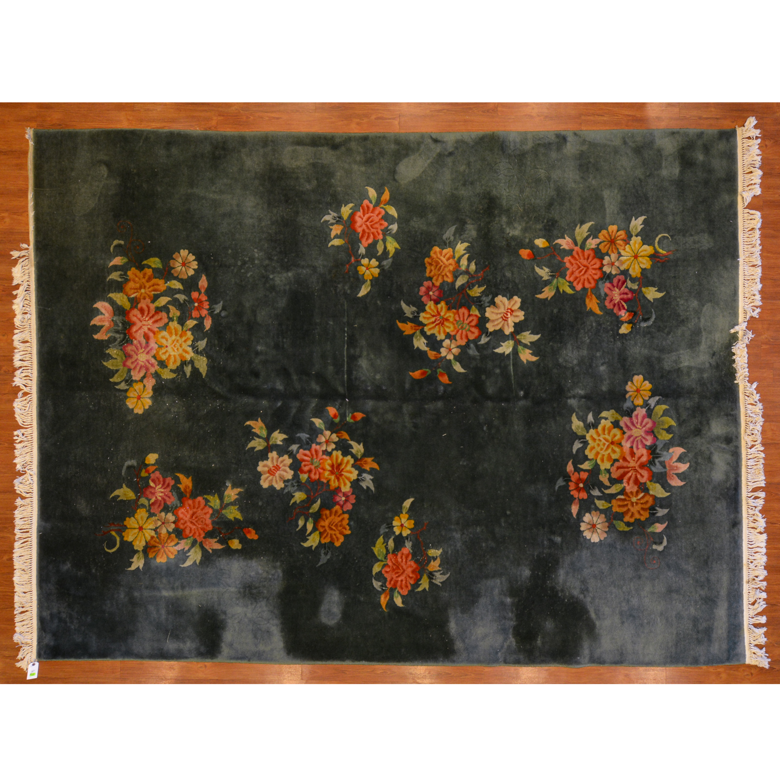 ANTIQUE NICHOLS RUG, CHINA, 8.8 X