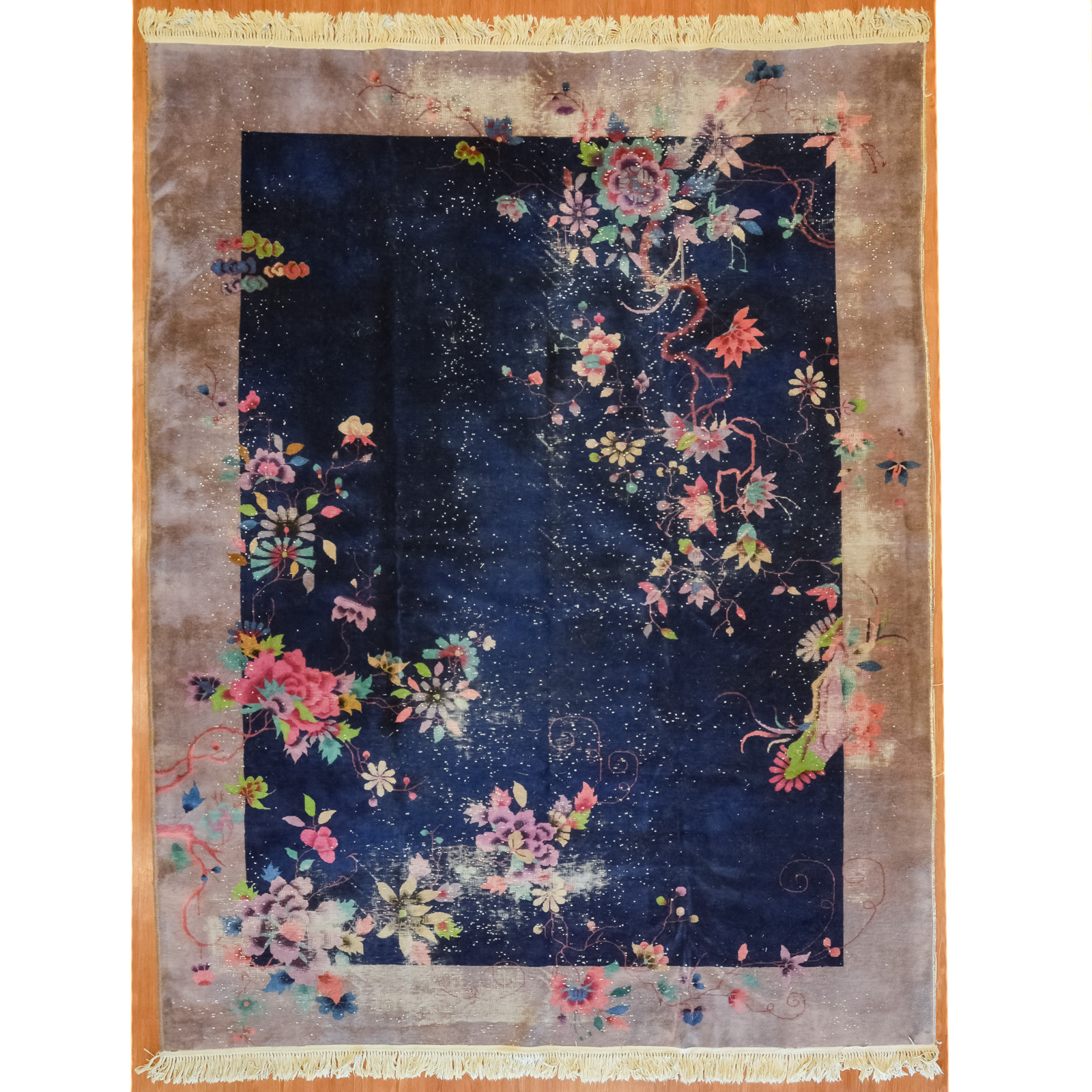 ANTIQUE NICHOLS RUG, CHINA, 9 X