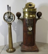 ANTIQUE OAK BINNACLE & ENGINE
