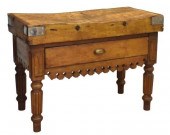 ANTIQUE OAK BUTCHER BLOCKOak b