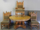 Antique Oak Dining Room Set.In