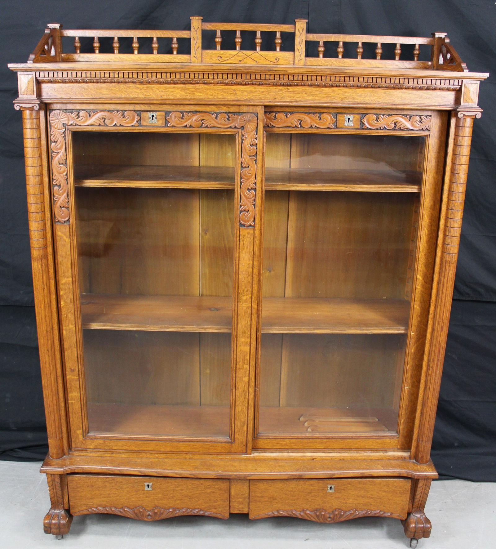 ANTIQUE OAK SLIDING DOOR