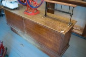 ANTIQUE OAK STORE COUNTERANTIQ