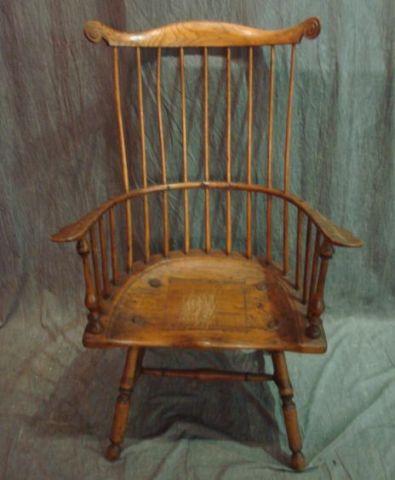 Antique Oak Windsor Chair. From a