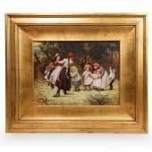ANTIQUE OIL ON BOARDDESCRIPTIO