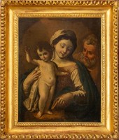 ANTIQUE OLD MASTER MADONNA & C