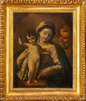 ANTIQUE OLD MASTER MADONNA &AM