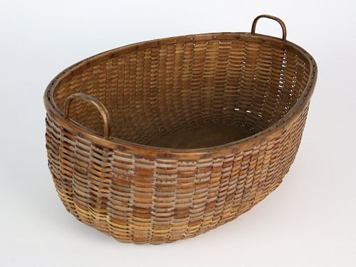 ANTIQUE OPEN DOUBLE HANDLE OVAL
