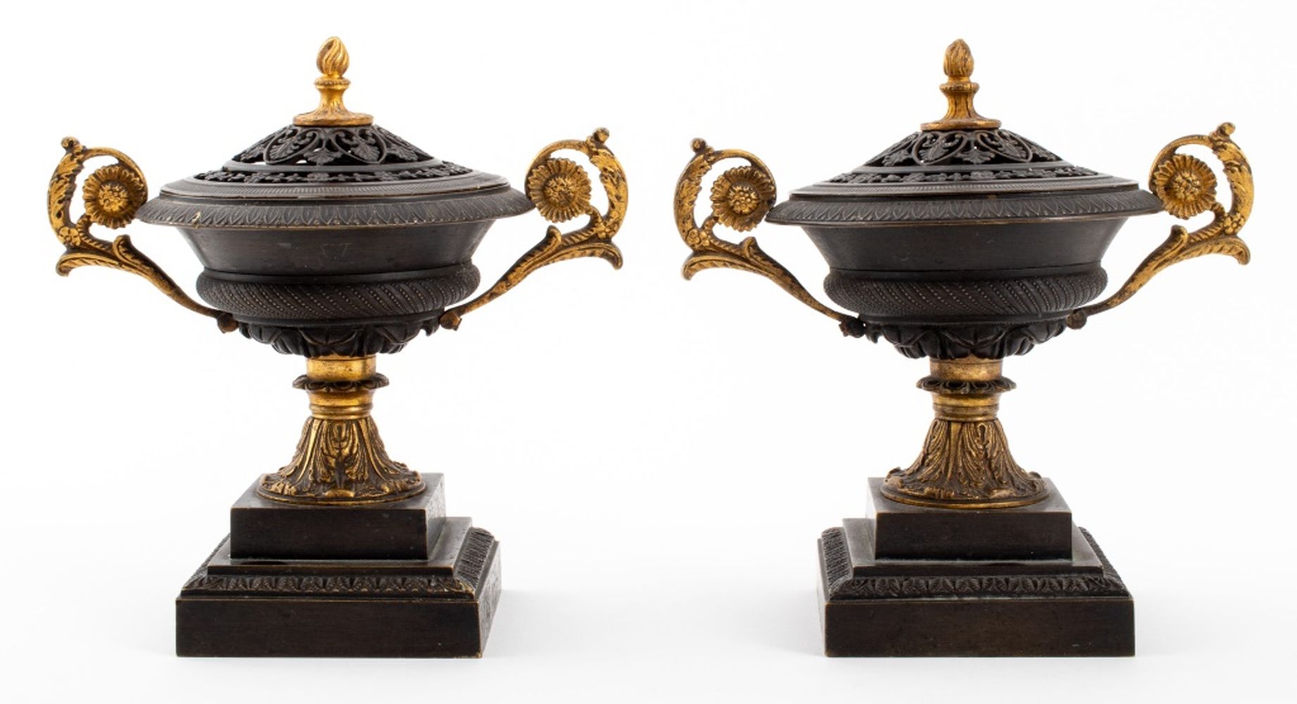 ANTIQUE OPENWORK BRONZE POTPOURRI