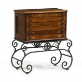 ANTIQUE OPTICIAN'S SIX DRAWER