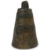 ANTIQUE ORIENTAL BRONZE BELLDE