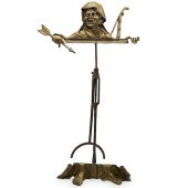 ANTIQUE ORIENTAL BRONZE EASELD