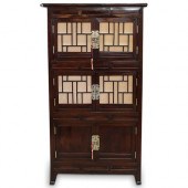 ANTIQUE ORIENTAL LACQUERED WOO
