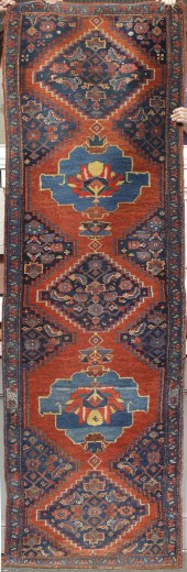 ANTIQUE ORIENTAL RUG, RUNNER.