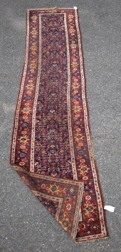 ANTIQUE ORIENTAL RUNNER. Multi