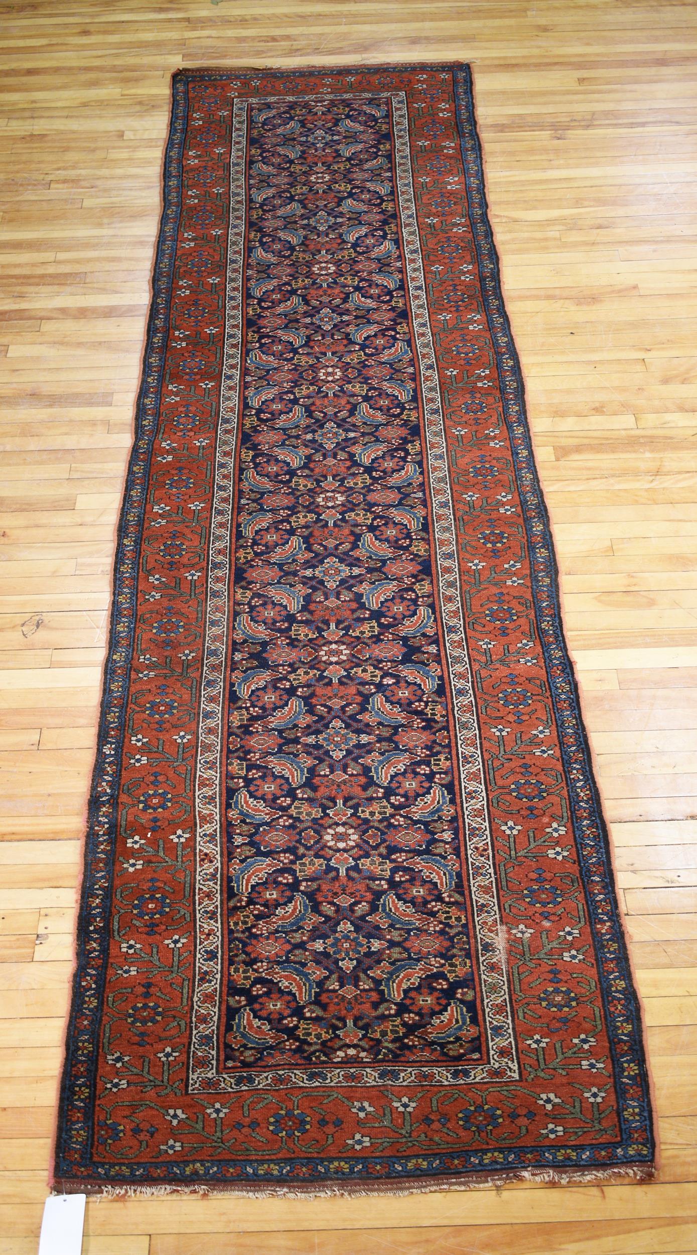 ANTIQUE ORIENTAL RUNNER/RUG.