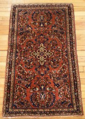 ANTIQUE ORIENTAL SAROUK MAT/RU