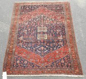 ANTIQUE ORIENTAL SCATTER RUG.