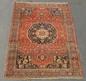 ANTIQUE ORIENTAL SCATTER RUG.