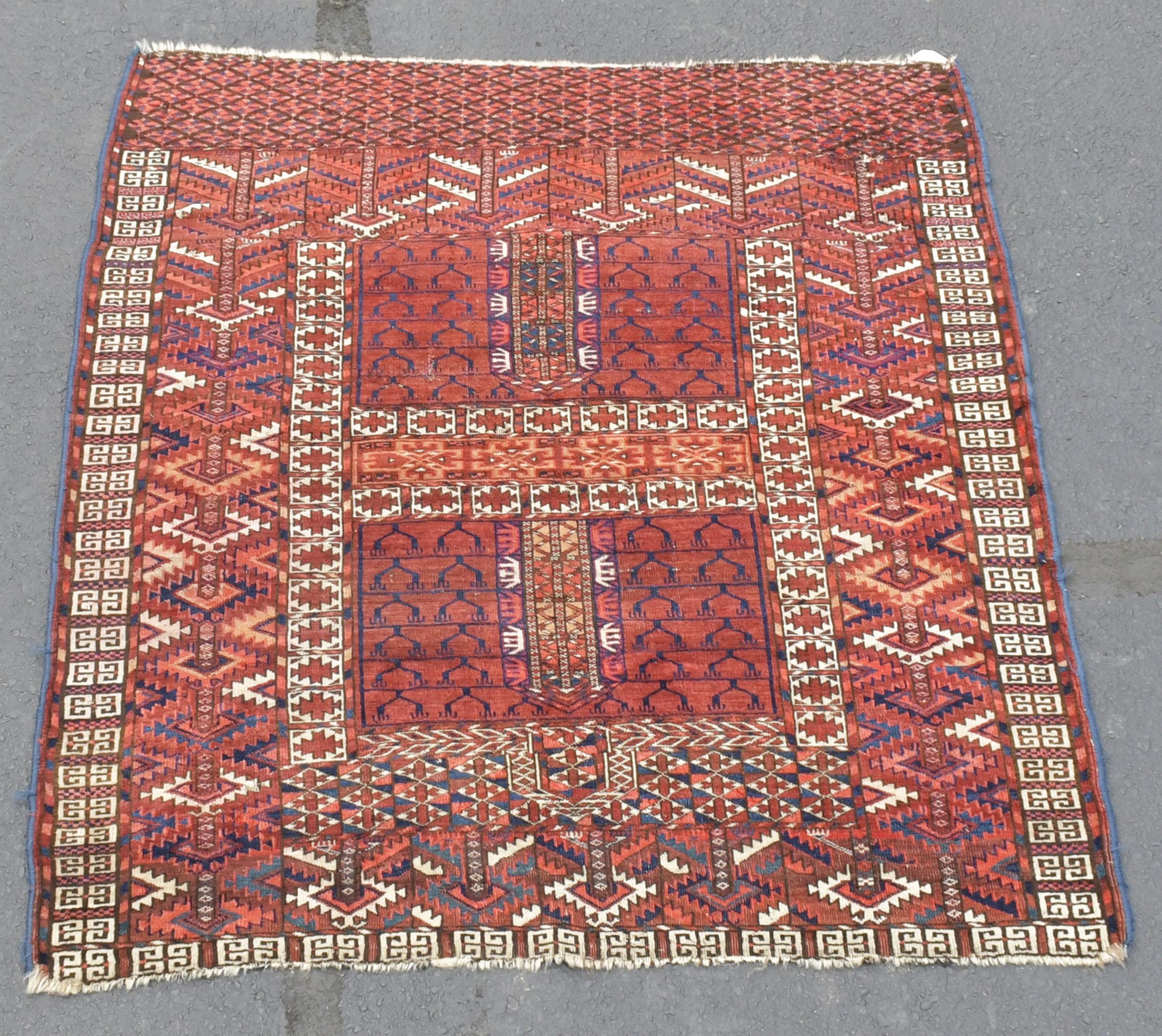 ANTIQUE ORIENTAL SCATTER RUG