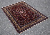 ANTIQUE ORIENTAL SCATTER RUG.