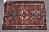 ANTIQUE ORIENTAL SCATTER RUG.