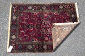 ANTIQUE ORIENTAL SCATTER RUG.