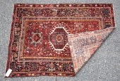ANTIQUE ORIENTAL SCATTER RUG.