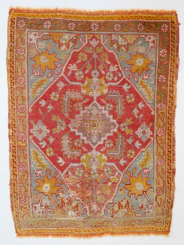 ANTIQUE OUSHAK HAND WOVEN SCATTER