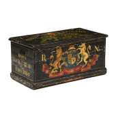 ANTIQUE PAINTED BLANKET CHEST