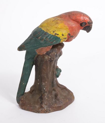 ANTIQUE PAINTED CAST IRON