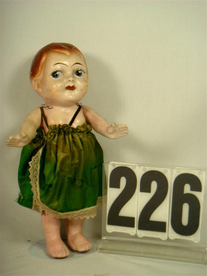 Antique Painted Face Composition