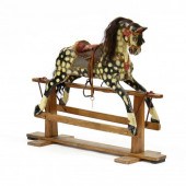 ANTIQUE PAINTED WOOD PLATFORM