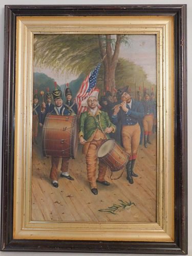 ANTIQUE PAINTING OF PATRIOTIC