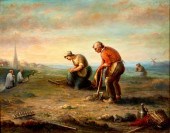 ANTIQUE PAINTING SIGNED LEONAR