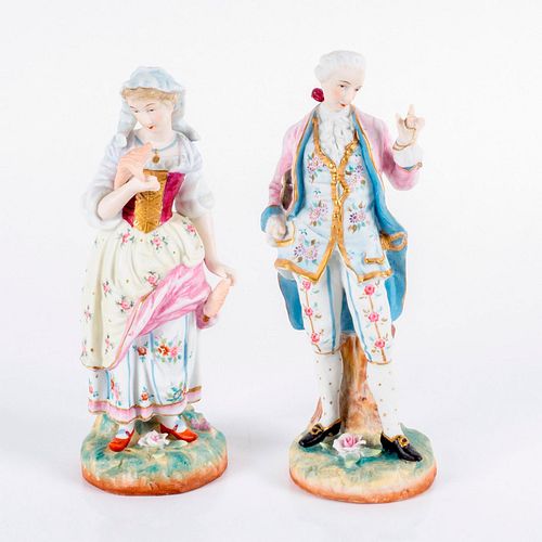 ANTIQUE PAIR OF GERMAN PORCELAIN
