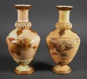 ANTIQUE PAIR ROYAL CHINA WORKS