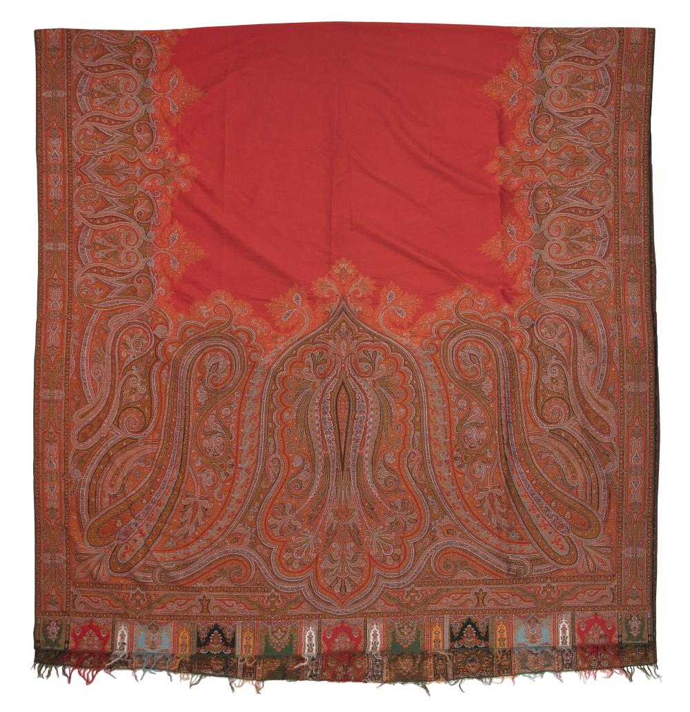 ANTIQUE PAISLEY SHAWL OR TABLECLOTH